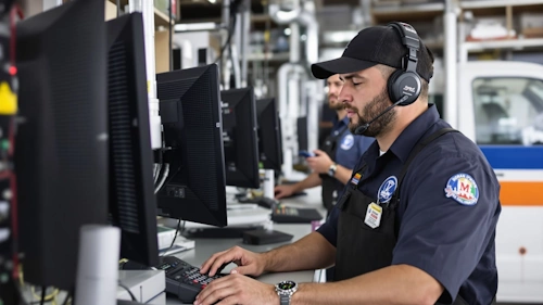 HVAC dispatch team answering calls